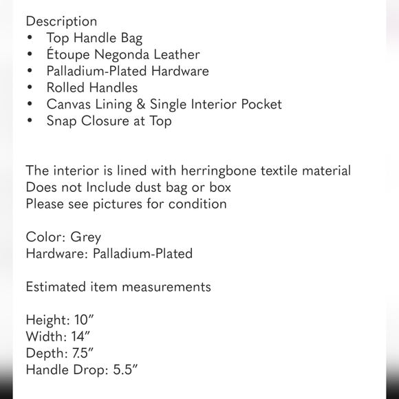 Negonda Garden Party 36 PM Palladium style bag - Picture 16 of 16